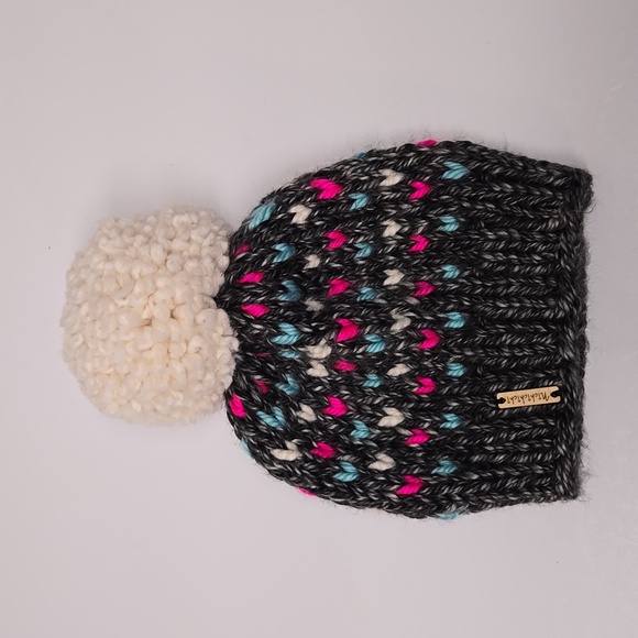 Nickichicki Accessories - Nickichicki Tiny Hearts Pom-Pom Beanie